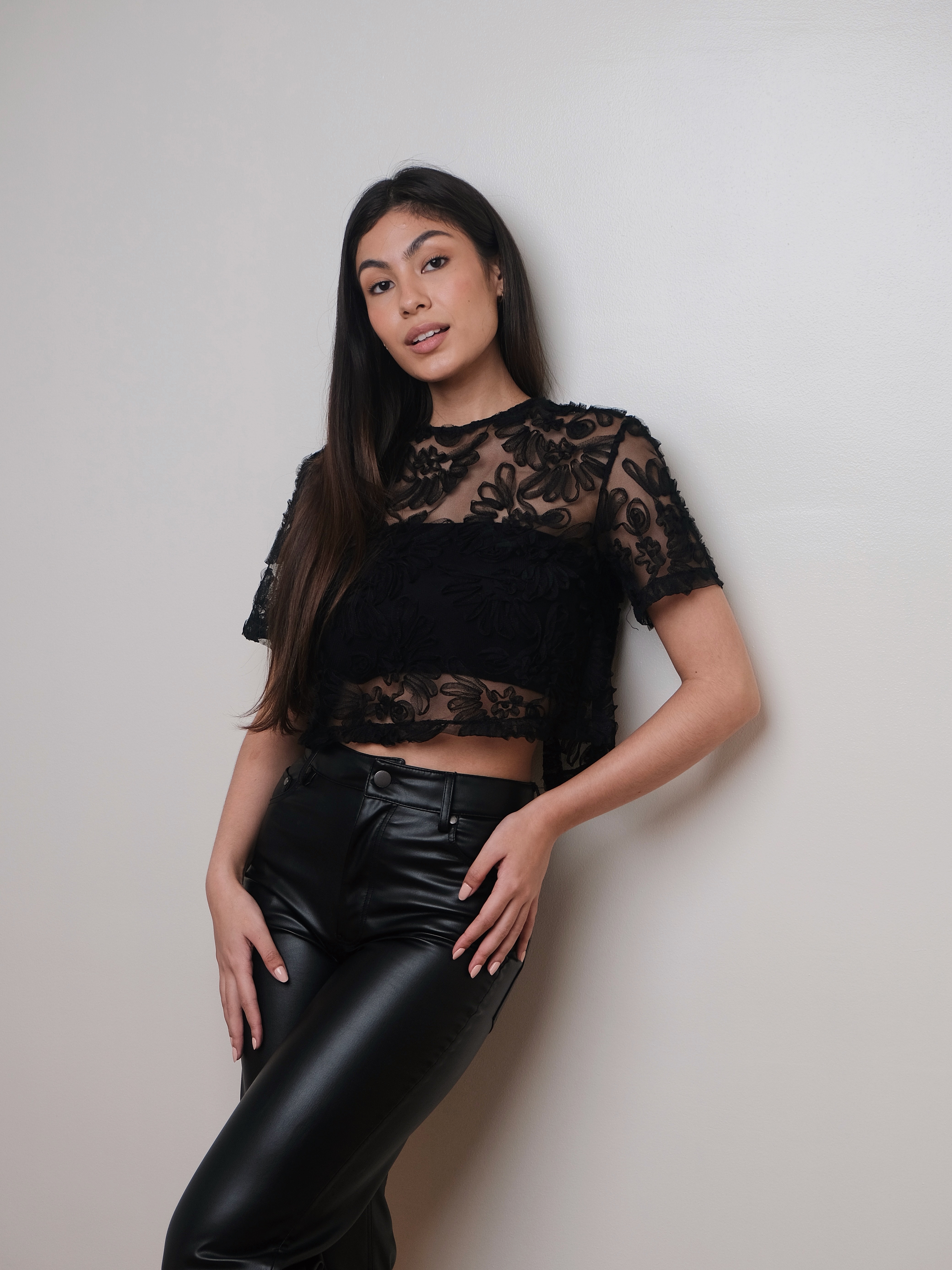 Shea Mesh Top - Black