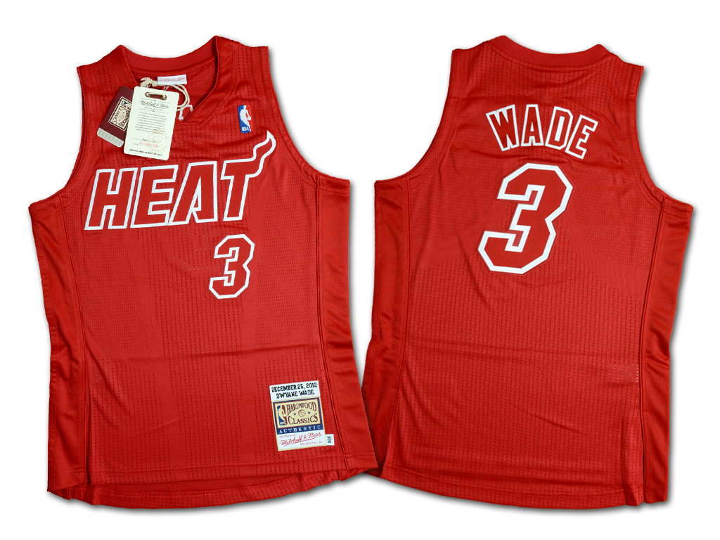 Mitchell & Ness 邁阿密熱火隊 Dwyane Wade 2012 聖誕節 復刻 球員版球衣