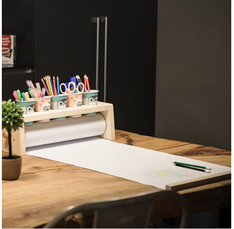 實木卷紙卷軸架  D37519