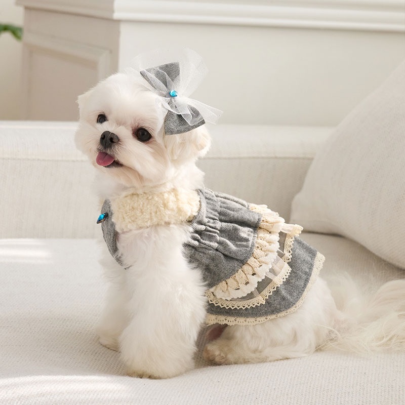 Cancan羊毛吊帶層裙 -Gre- 灰-It’s sunny outside