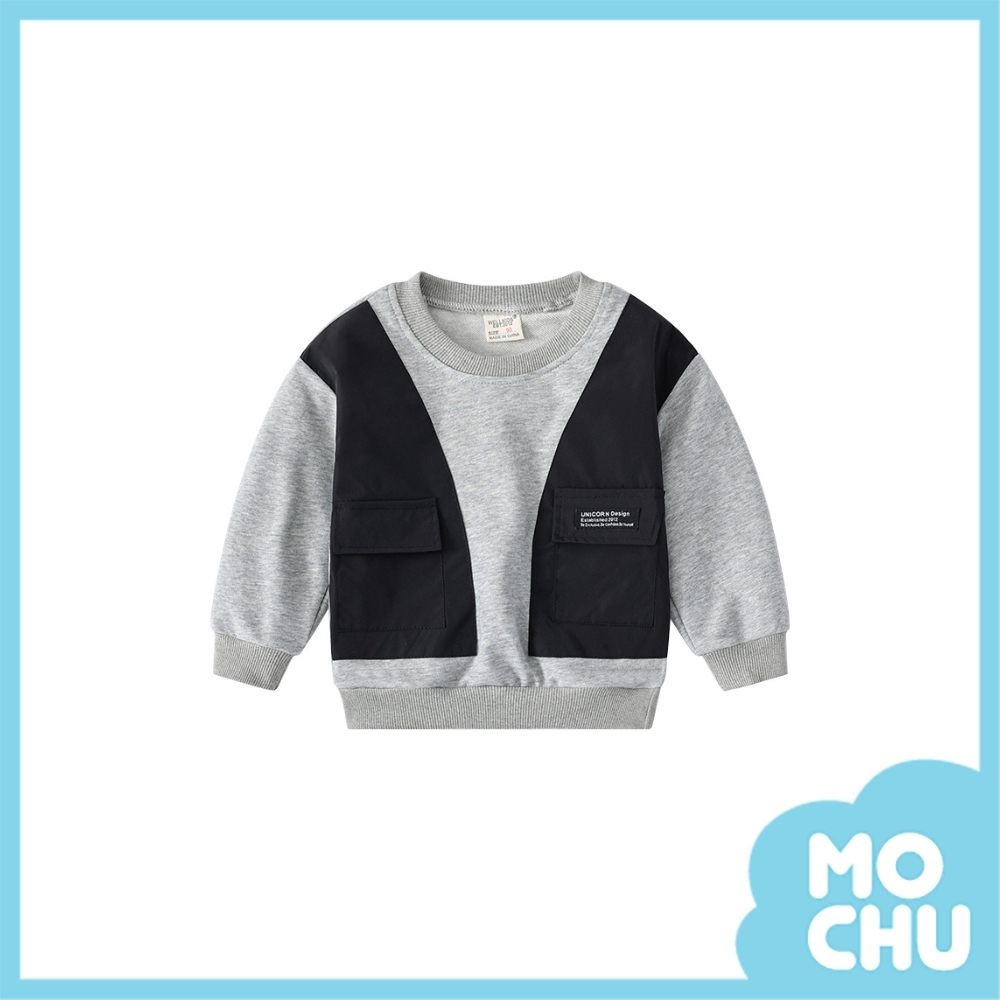 字母灰色假兩件衛衣