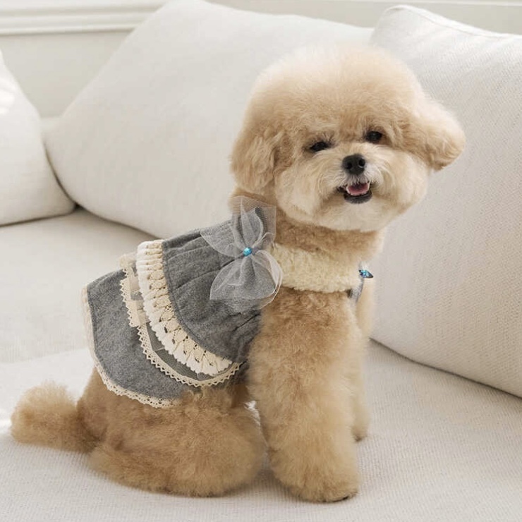 Cancan羊毛吊帶層裙 -Gre- 灰-It’s sunny outside