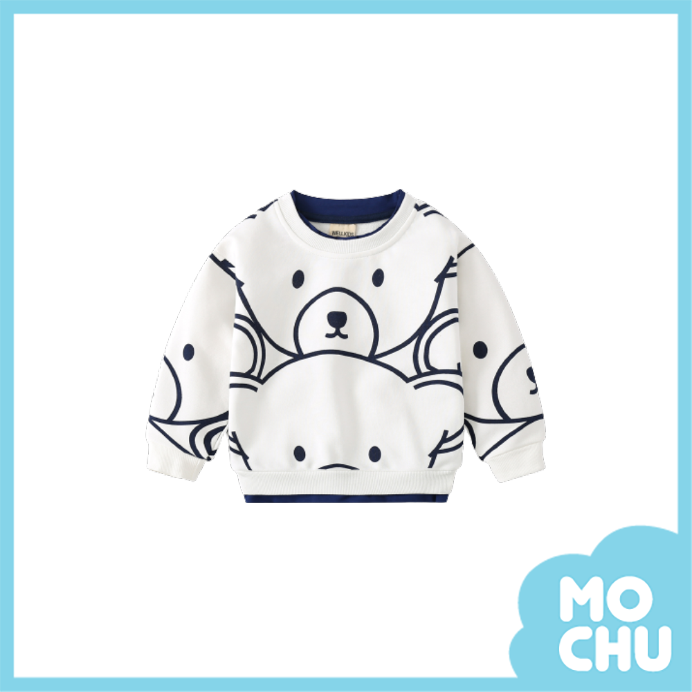 大臉熊熊圓領長袖衛衣(四色)