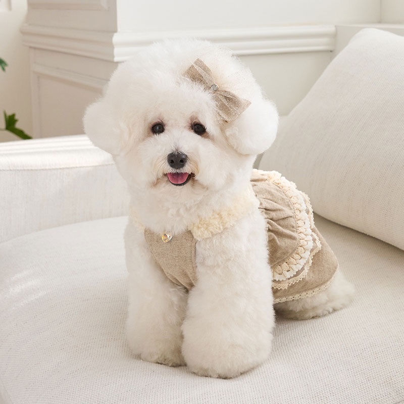 Cancan羊毛吊帶層裙 -Beige-卡其-It’s sunny outside