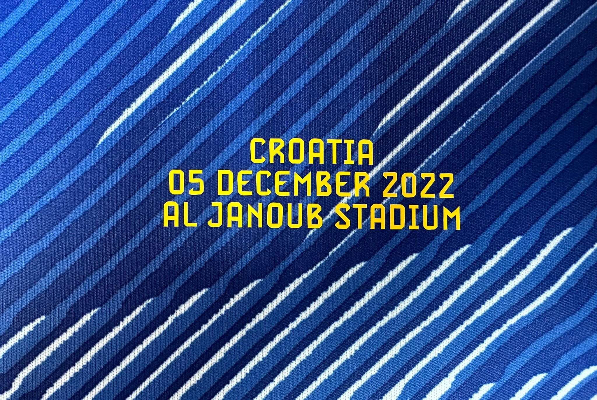 [印字] 日本代表 2022 世界盃對賽日期 日本 對 克羅地亞 (5/12/2022 .Al Janoub Stadium)