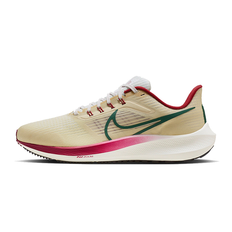 Nike Air Zoom Pegasus 39 小飛馬透氣網布慢跑鞋米色鴛鴦男鞋 