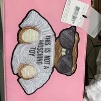 [S] MOSCHINO CIRCUS BEAR CLUTCH PINK, 7T842982121222 (SM325)