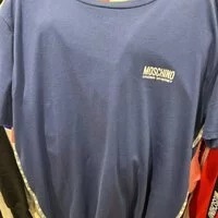 [S] MOSCHINO UNDER WHERE? LOGO T-SHIRT, NAVY, 1T1908-8114-0290 (SM327)