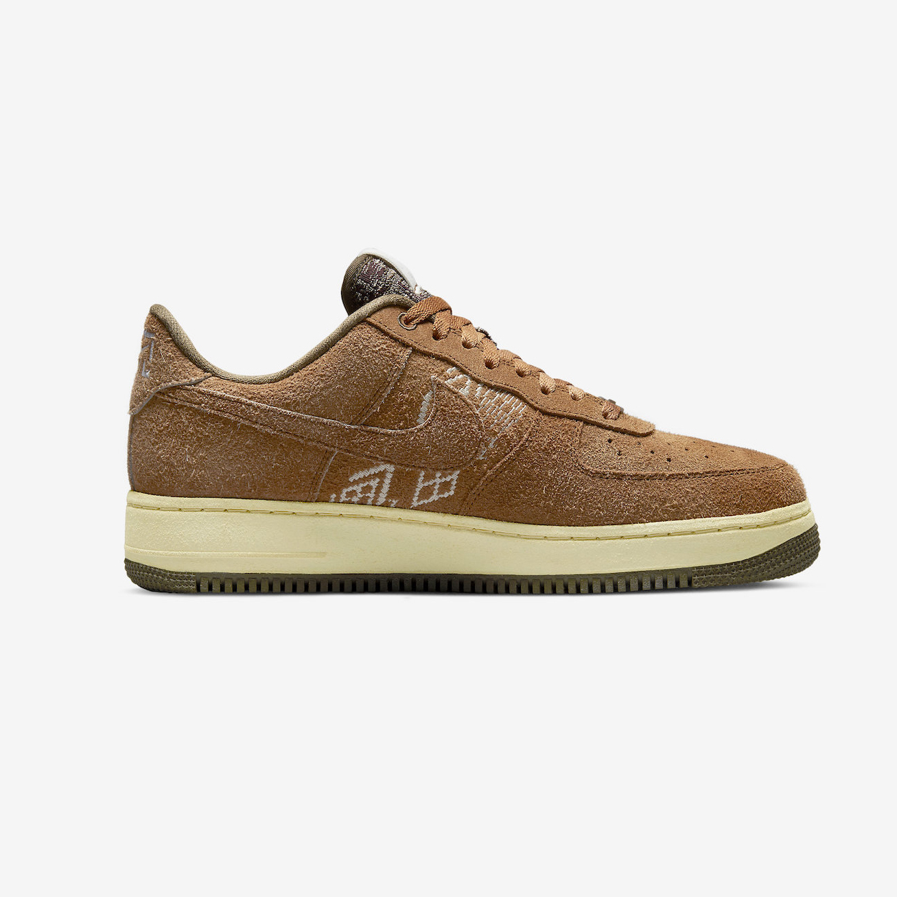 -(D8)-NIKE AIR FORCE 1 '07 PRM "NAI-KE 耐克" 仿舊棕-FB4958 221