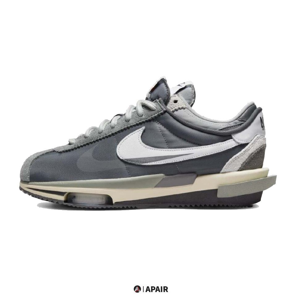 【APAIR】預購 Sacai x Nike Zoom Cortez SP 4.0 阿甘鞋 灰白 DQ0581-001