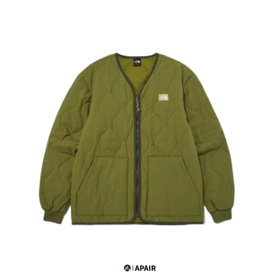 【APAIR】預購 The North Face CAMPER HEAT CARDIGAN 菱格紋外套 橄欖綠 NJ3NN55B