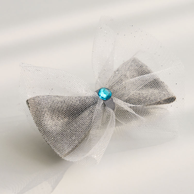 髮夾-Cancan紗鑽-髮夾 髮飾-Grey-It’s sunny outside