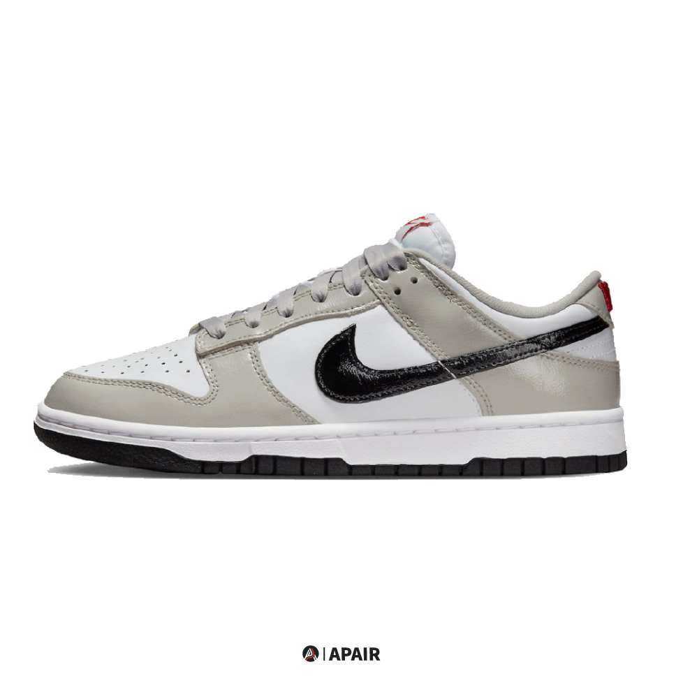 【APAIR】預購 Nike Dunk Low Ess "light Iron ore" 漆皮灰白 黑勾 DQ7576-001