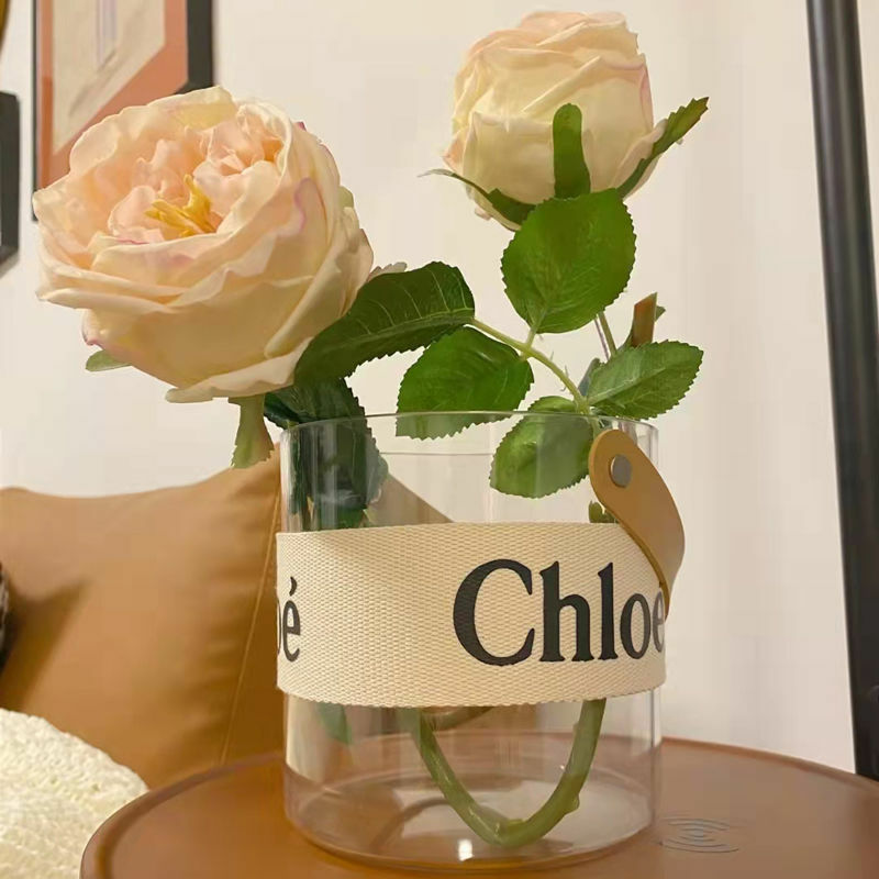 《1467》皮革提把透明收納桶