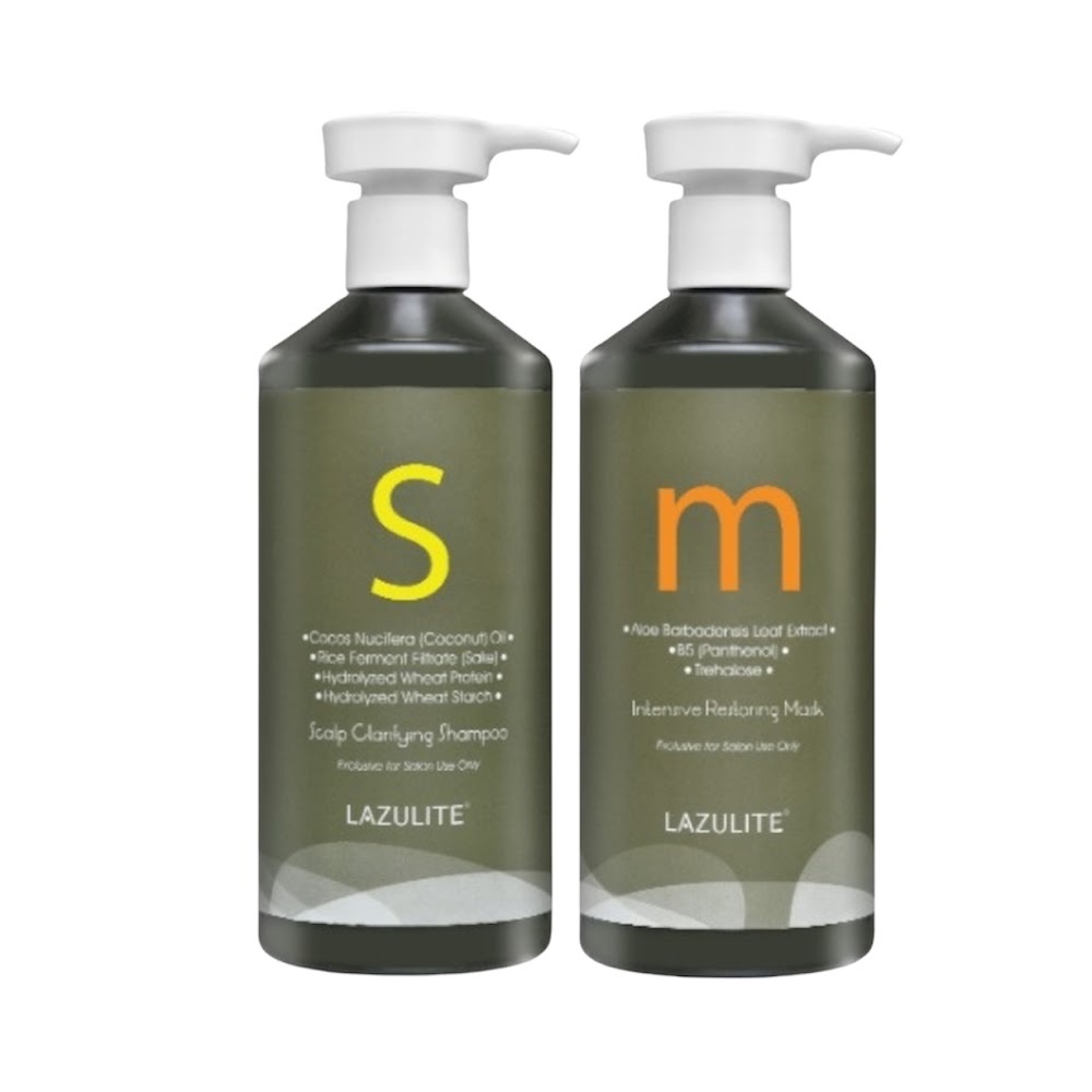 LAZULITE Scalp Clarifying Shampoo+Intense Restoring Mas