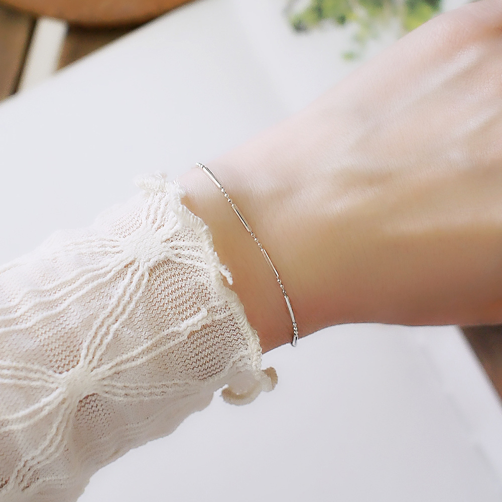 清秀佳人純銀手鍊/SB036 |簡約百搭 上班族 細銀手鏈 女生禮物