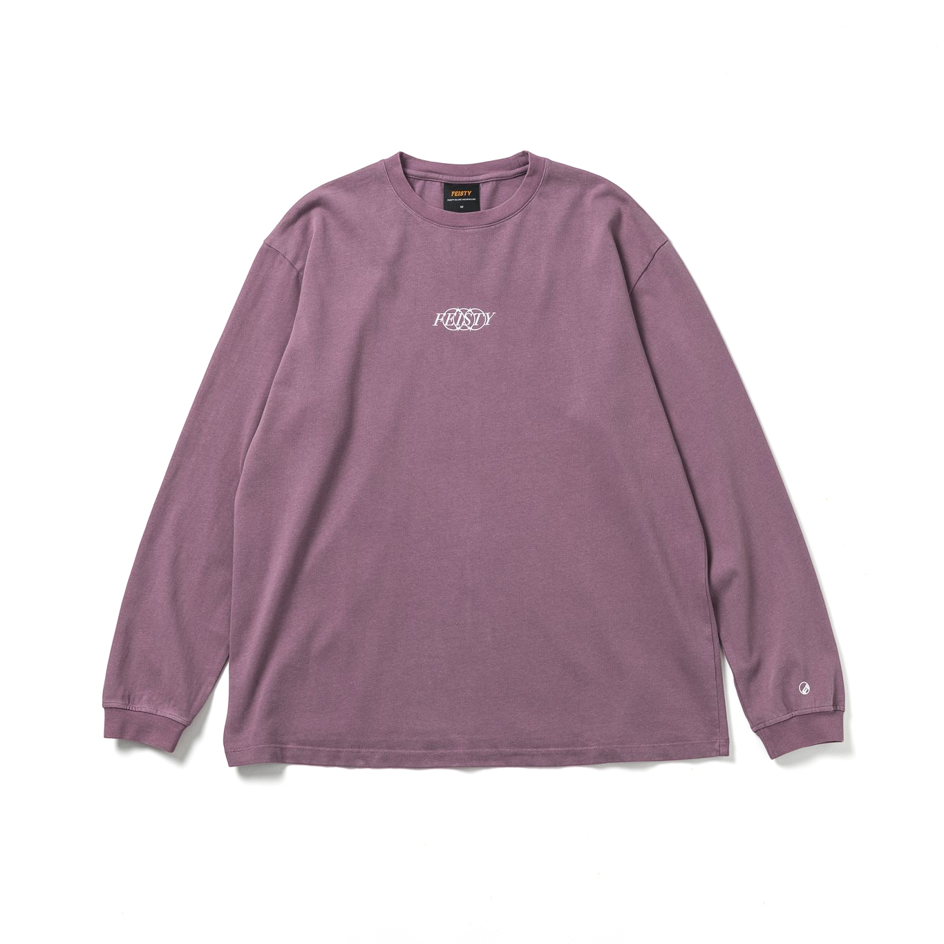 FEISTY WASHED CIRCLE LONG SLEEVE 雙圓薄長袖 水洗紫 水洗綠  FS-US-86 87 [台灣現貨]
