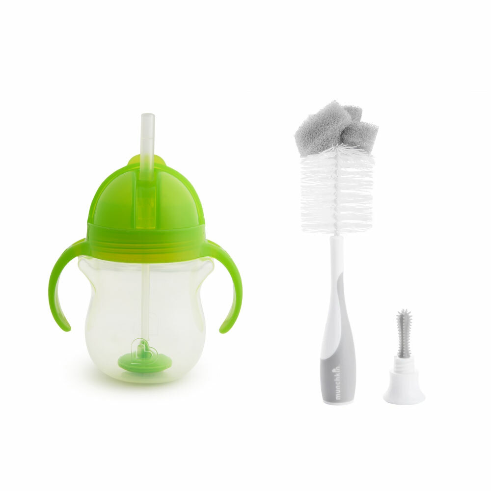 奶瓶刷 + 貼心鎖207ml水杯組