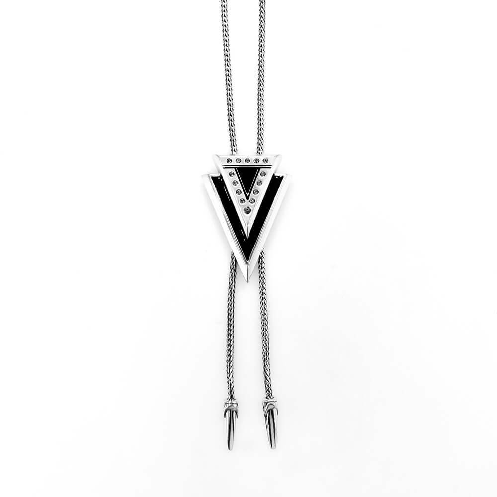 幾何三角形保羅領帶/BoloTie/美式領帶－快速出貨