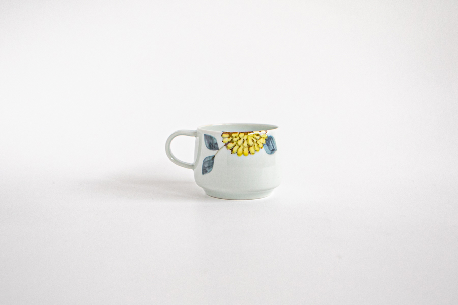 德永遊心-彩繪菊 馬克杯/台形 /小