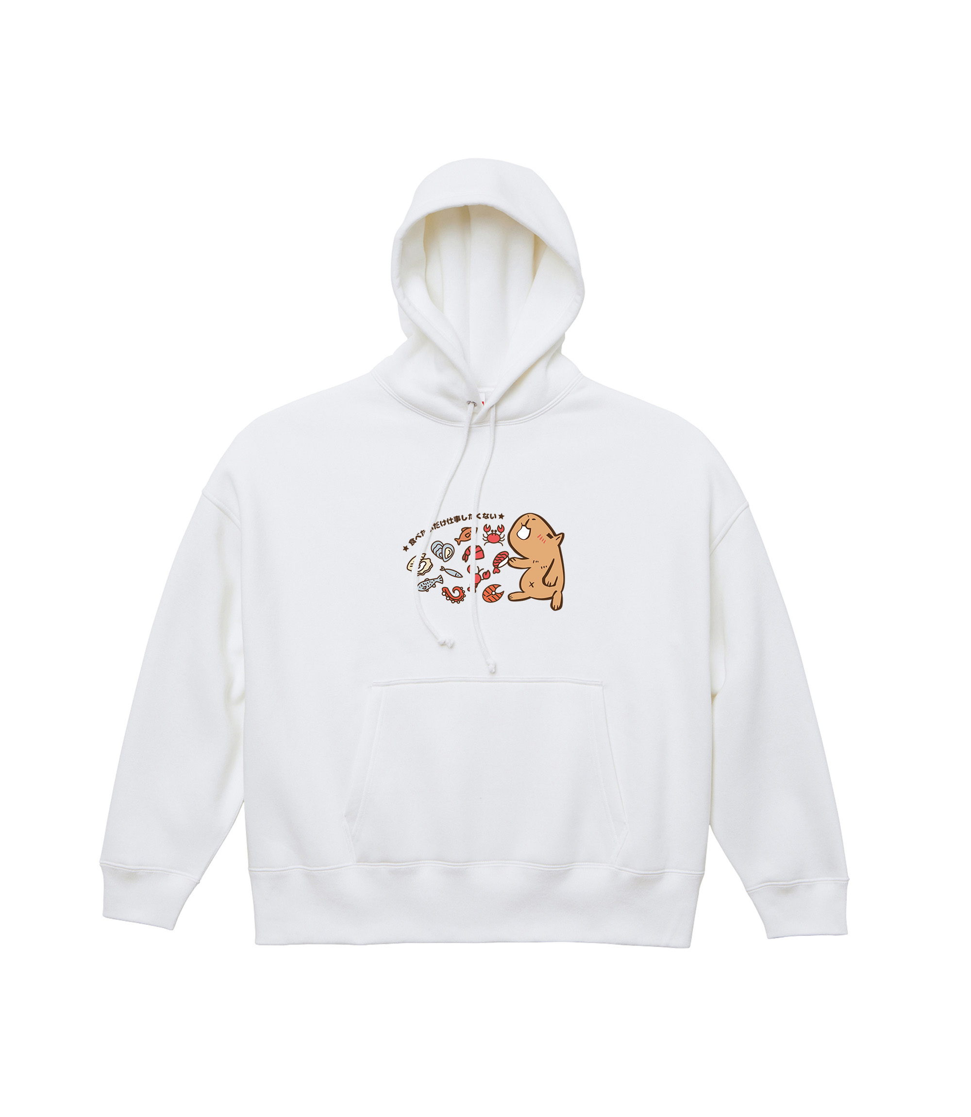 HOSE潮T | 爆肝嚴選|水豚君帽T(橫)