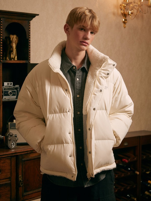 [WHO.A.U] Reversible Dumble 2-WAY Jumper _ 3色 ◇WHO.A.U◇Reversible Dumble Jumper 両面着 男女兼用 24新作
