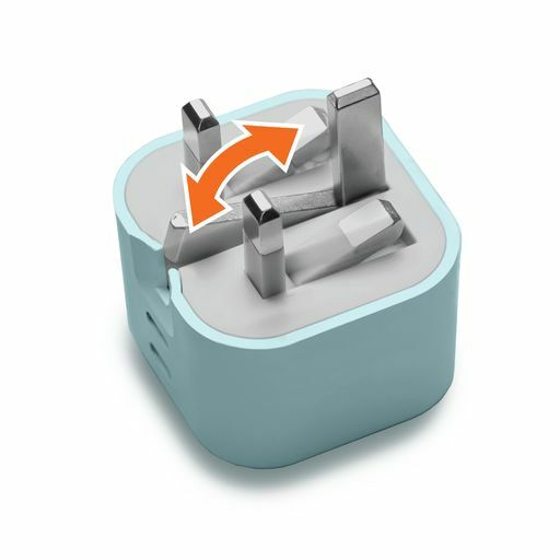 M2K『摺充』 摺腳雙TYPE-C GaN45W迷你快速充電器 - 綠色