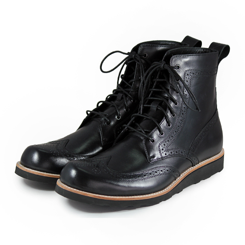 FootPrint M1128 Black Leather Boots