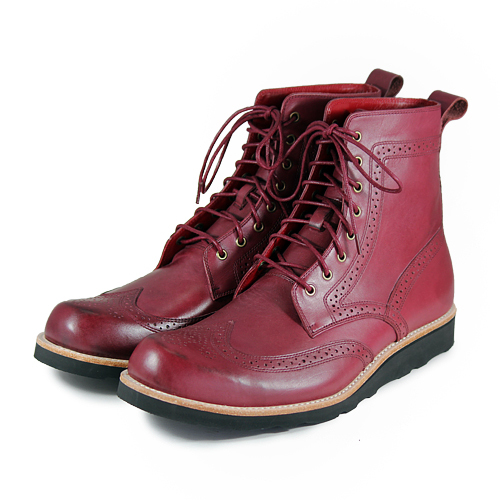 FootPrint M1128 Burgundy Leather Boots