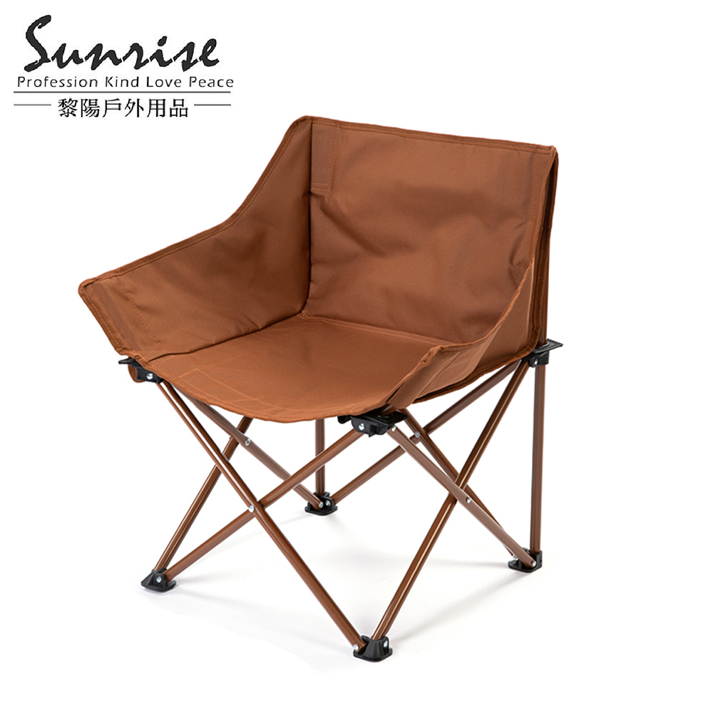 戶外休閒摺疊椅(附袋) 咖啡 露營/休閒/戶外/野餐 54CTB72510