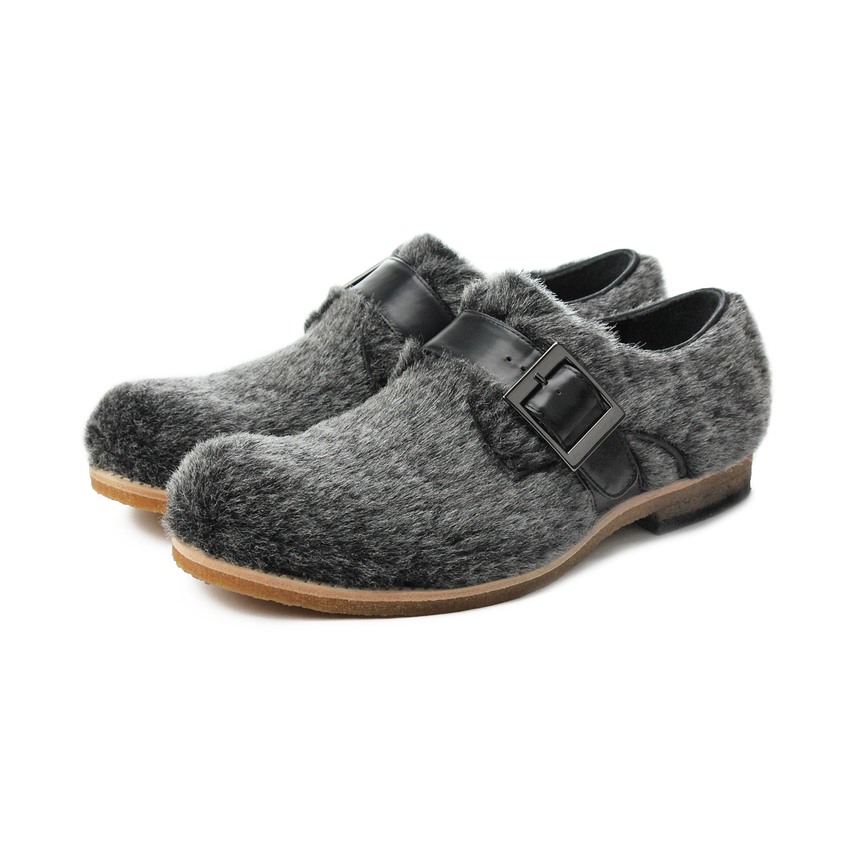 RATTLESHIRT M1146 Metallic Fur Shearling Sneakers