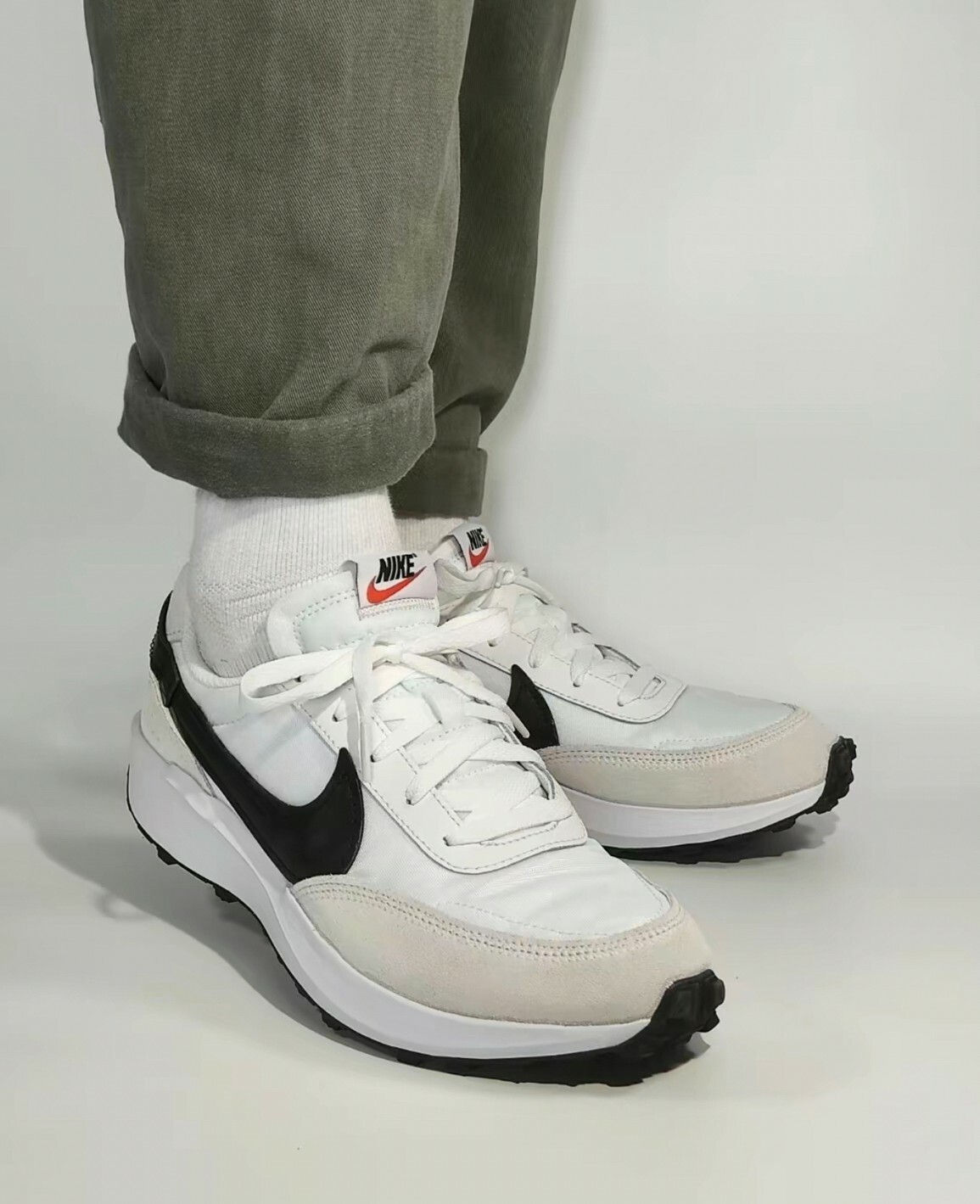 NIKE Waffle Debut 男女 慢跑 休閒 黑勾DH9522-103 Dec lu