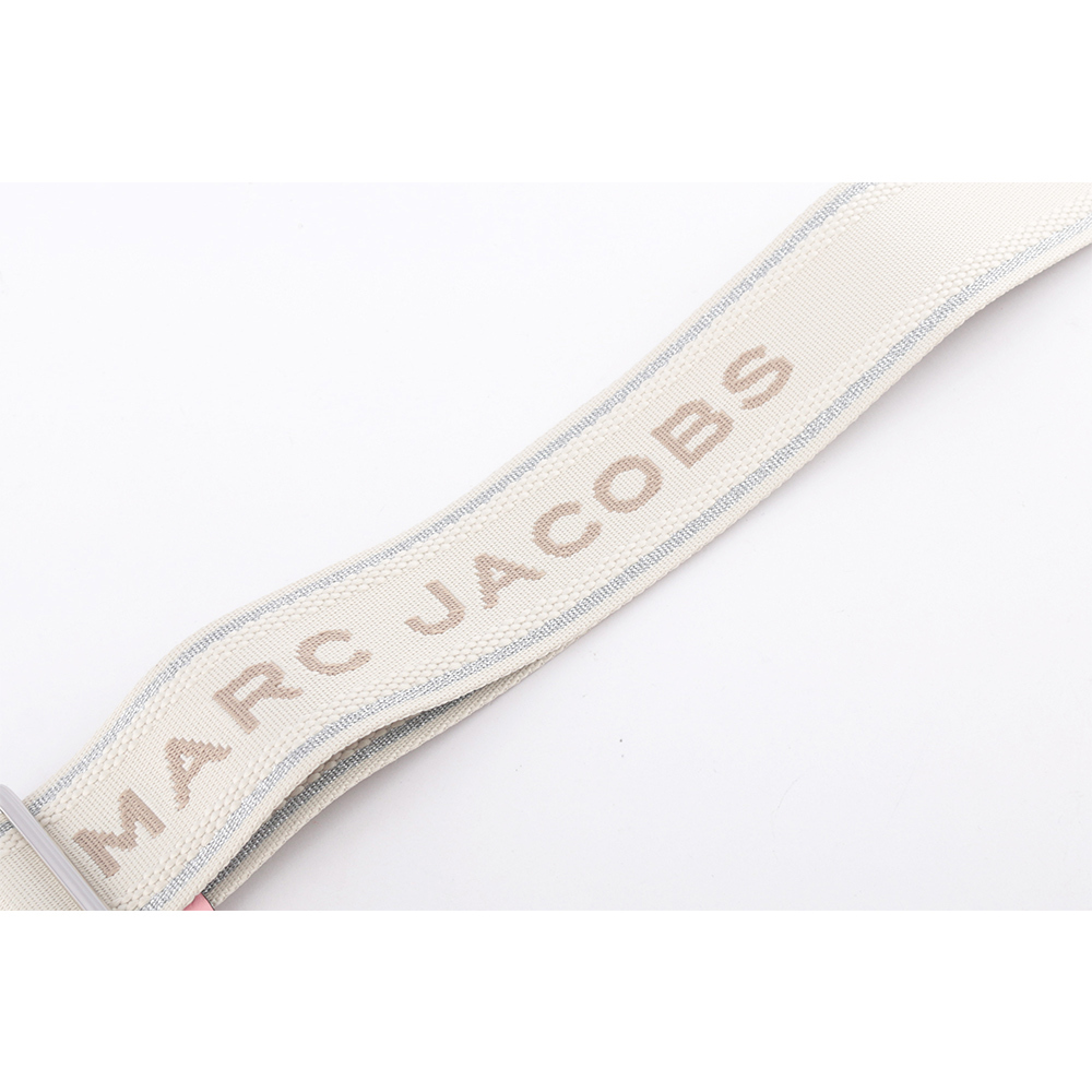 【MARC JACOBS】THE J MARC 平滑牛皮翻蓋二用包(水晶粉)