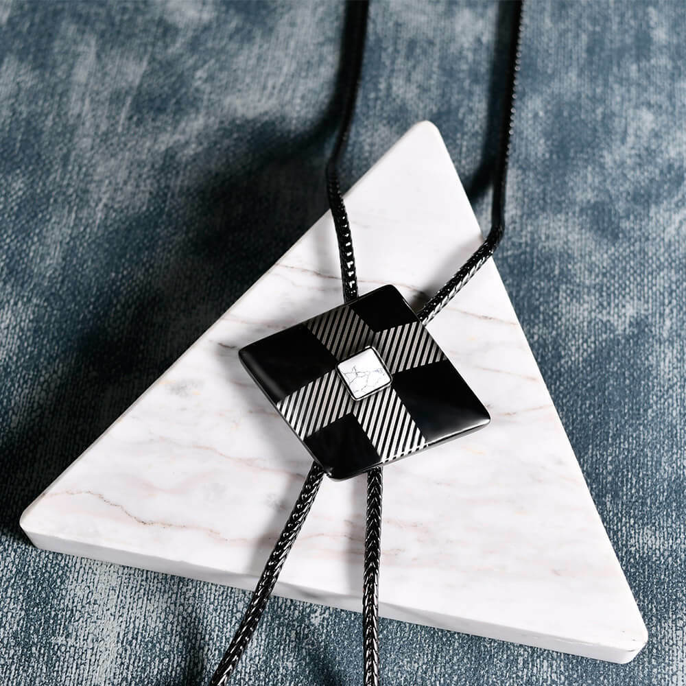 幾何系列-菱形保羅領帶/BoloTie/美式領帶－快速出貨