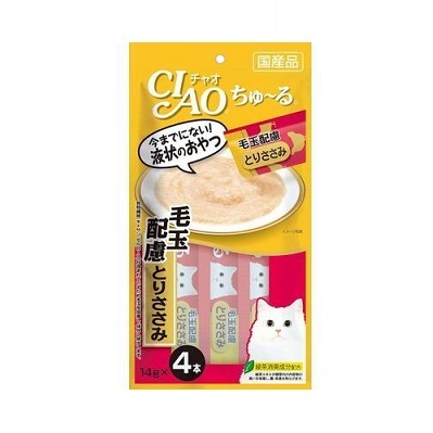 CIAO 雞肉醬 (去毛球)(14gx4支裝)【$100 X 7 包】【可混合其他口味】