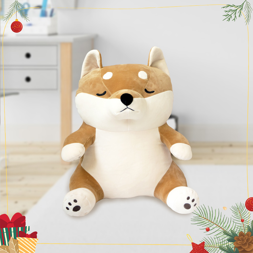 阿嬤養的睏睏柴犬玩偶抱枕