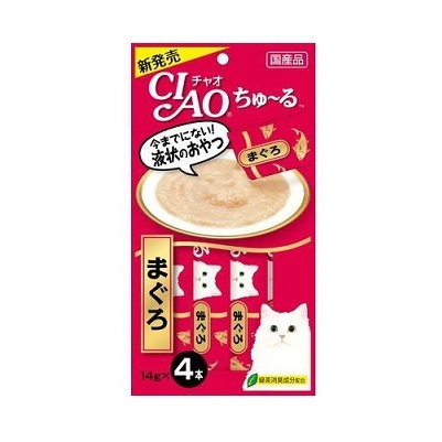 CIAO 吞拿魚醬 (14gx4支裝)【$100 X 7 包】【可混合其他口味】