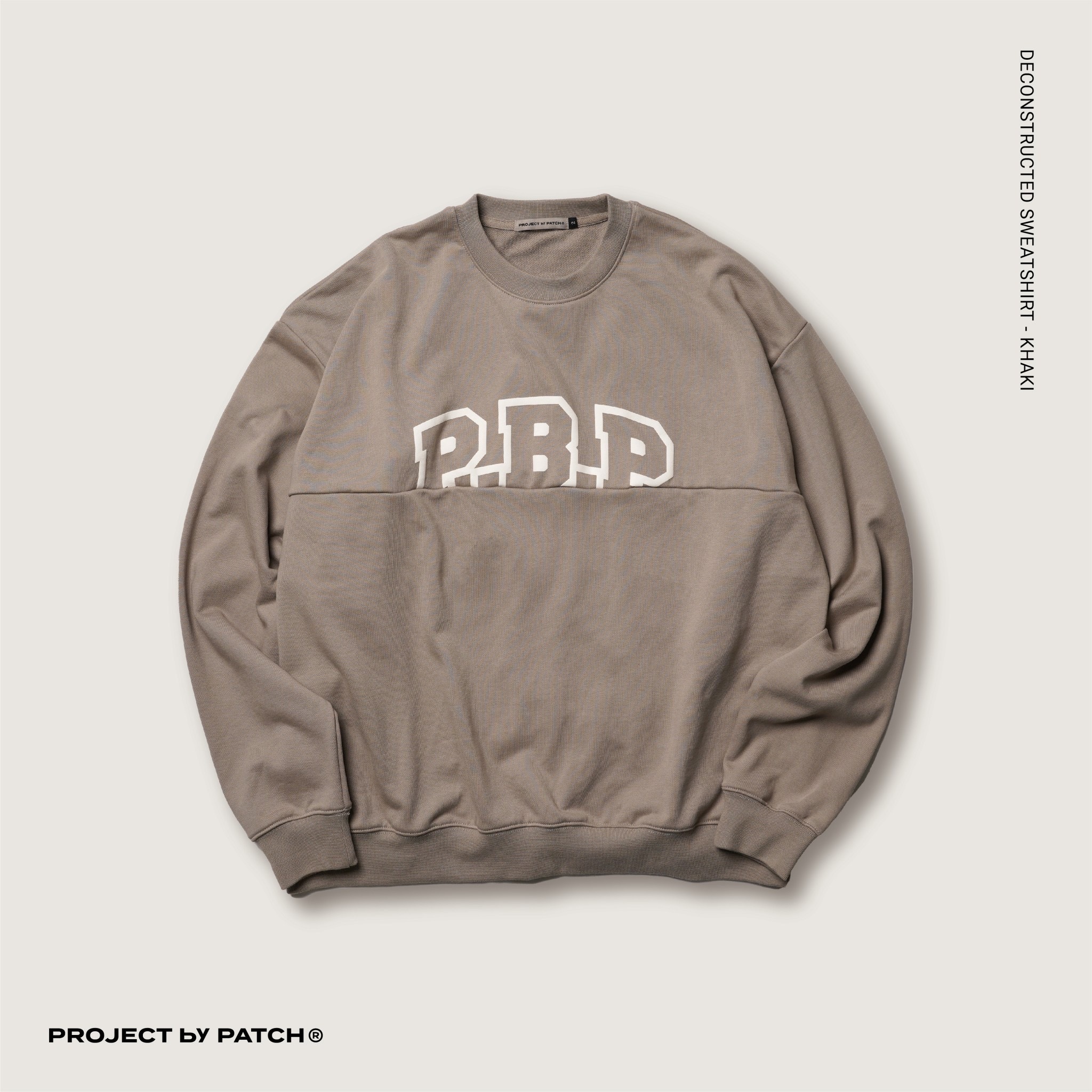 P.B.P - DECONSTRUCTED SWEATSHIRT - Kahki