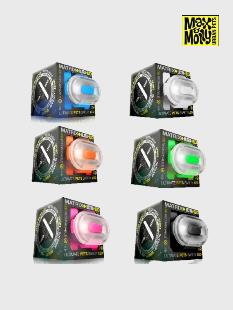 【德國 馬克莫莉】LED酷炫爆閃燈｜寵物外出燈｜夜行安全燈｜USB充電