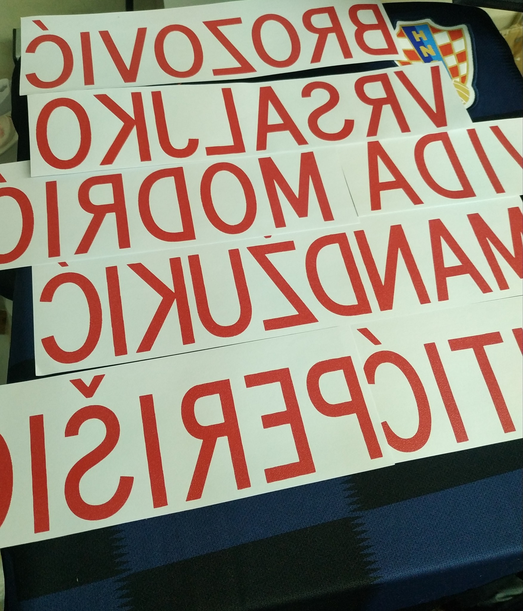 2018克羅地亞國家隊作客摩迪球迷版球衣