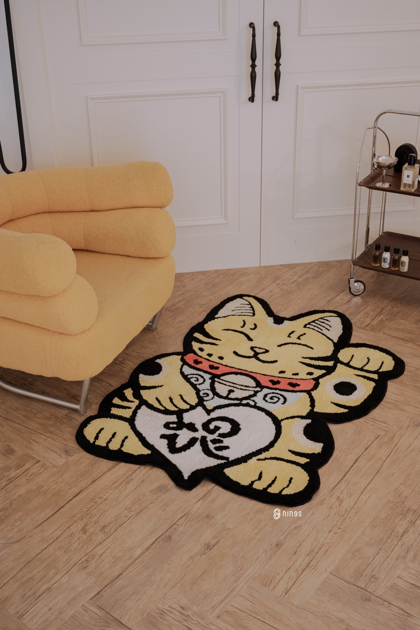 【現貨】RAW EMOTIONS 黃虎斑貓地毯 REYCAT