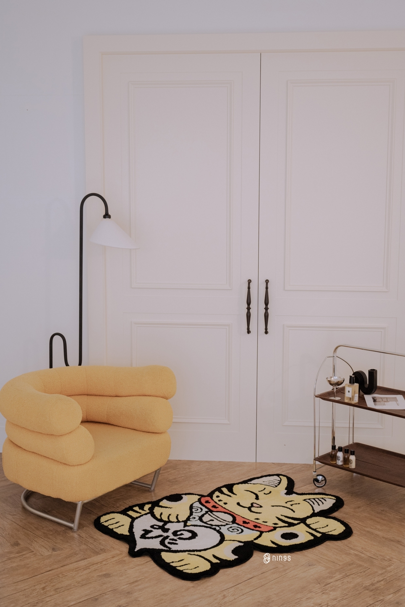 【現貨】RAW EMOTIONS 黃虎斑貓地毯 REYCAT