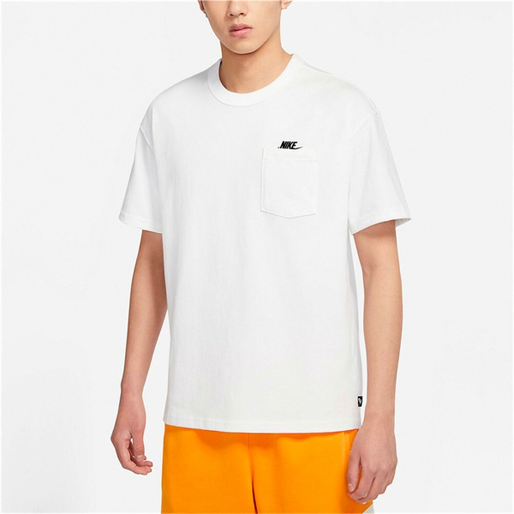 NIKE SPORTSWEAR PREMIUM ESSENTIAL POCKET TEE 刺繡LOGO 口袋T-DQ9296 綠色334/白色100