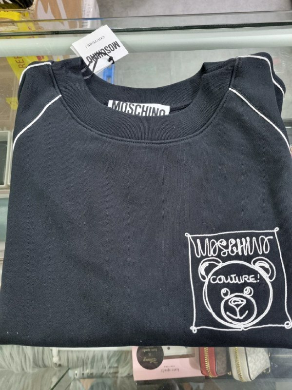 [S] MOSCHINO COUTURE BEAR T SHIRT,BLACK, DT1703-0427-1555 (SM349)
