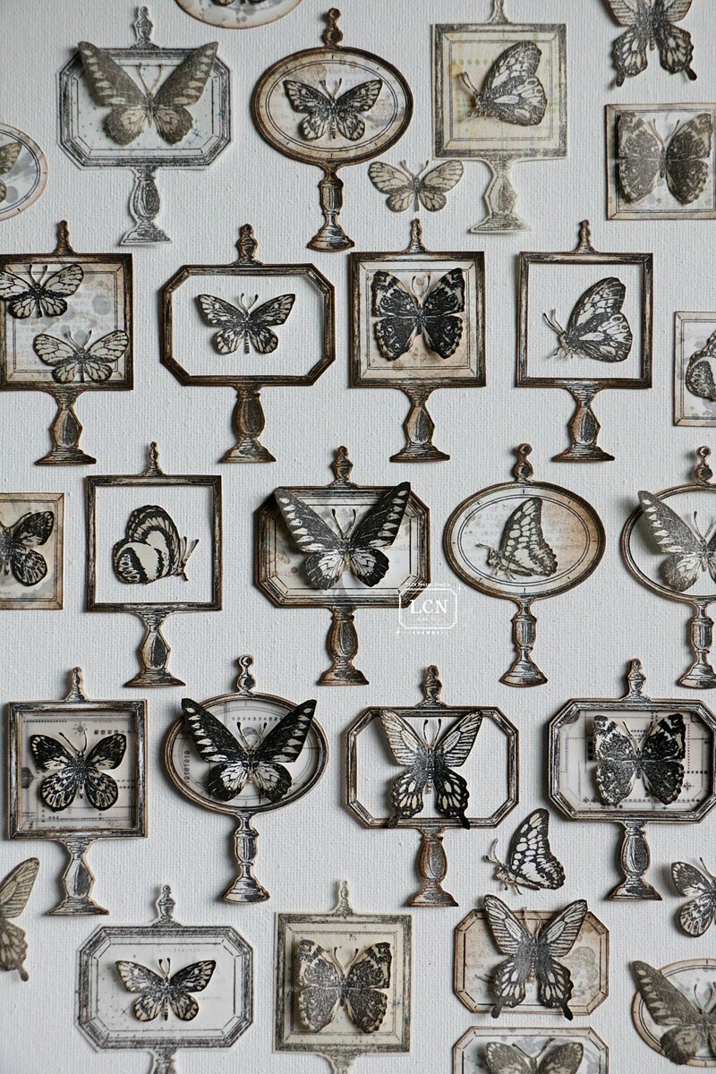 標本陳列室 自黏草皮印章組｜吉LCN