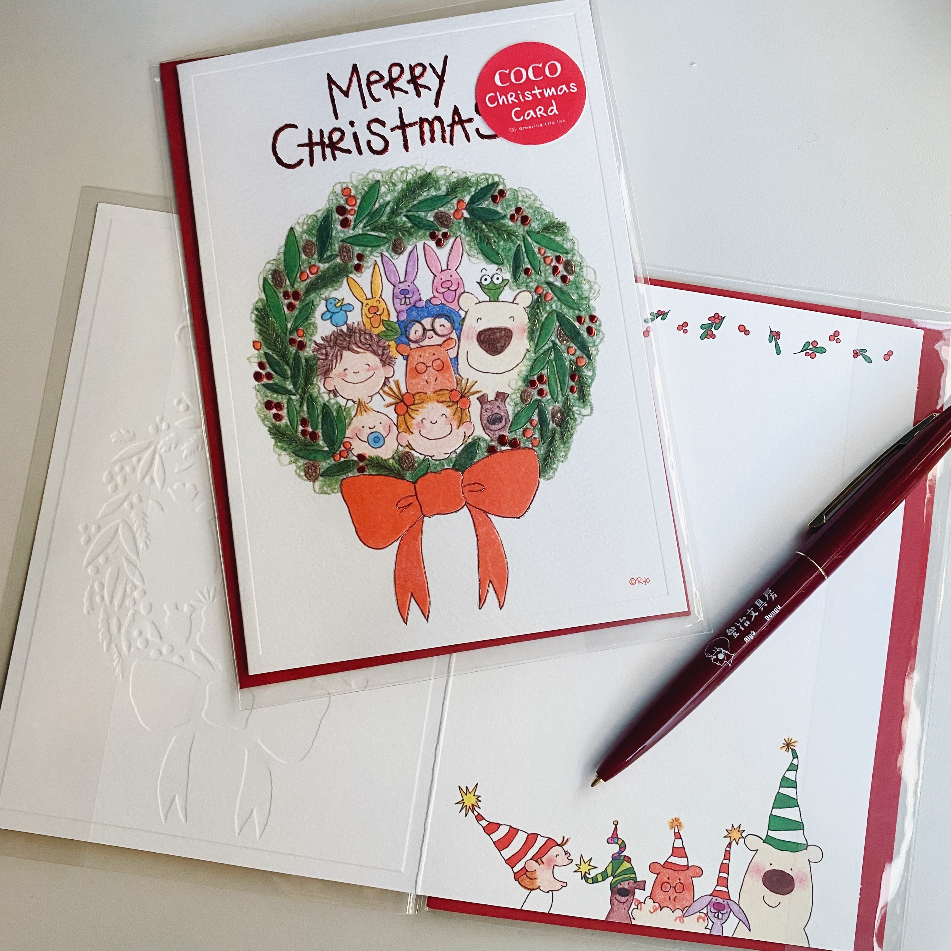 聖誕花圈 COCO醬聖誕卡片 ｜ 日本 COCO and Wondrous Gang