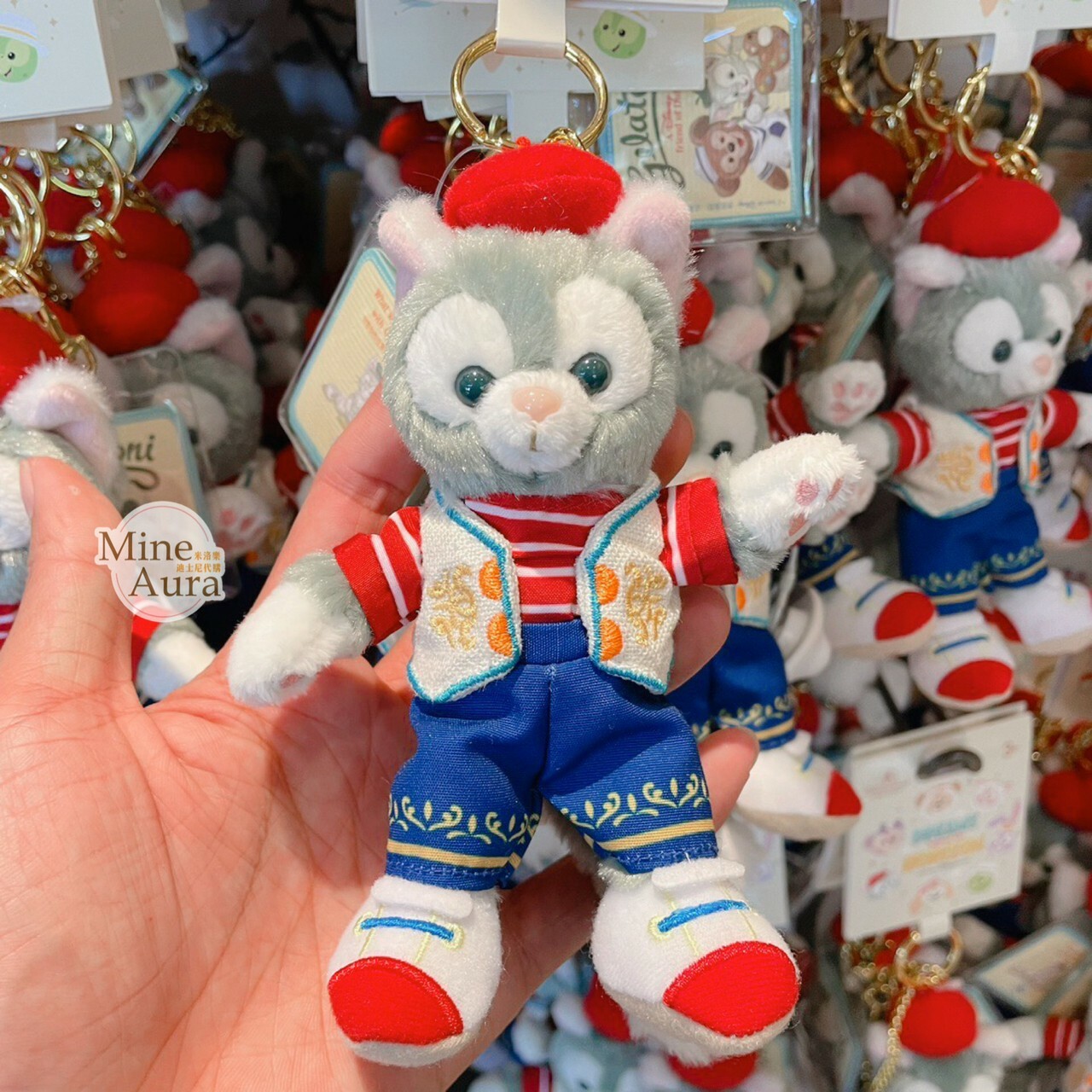 (特價現貨) 小小夢想家 DREAMS beyond the HORIZON 畫家貓 Gelatoni 鑰匙圈 吊飾 -上海迪士尼樂園