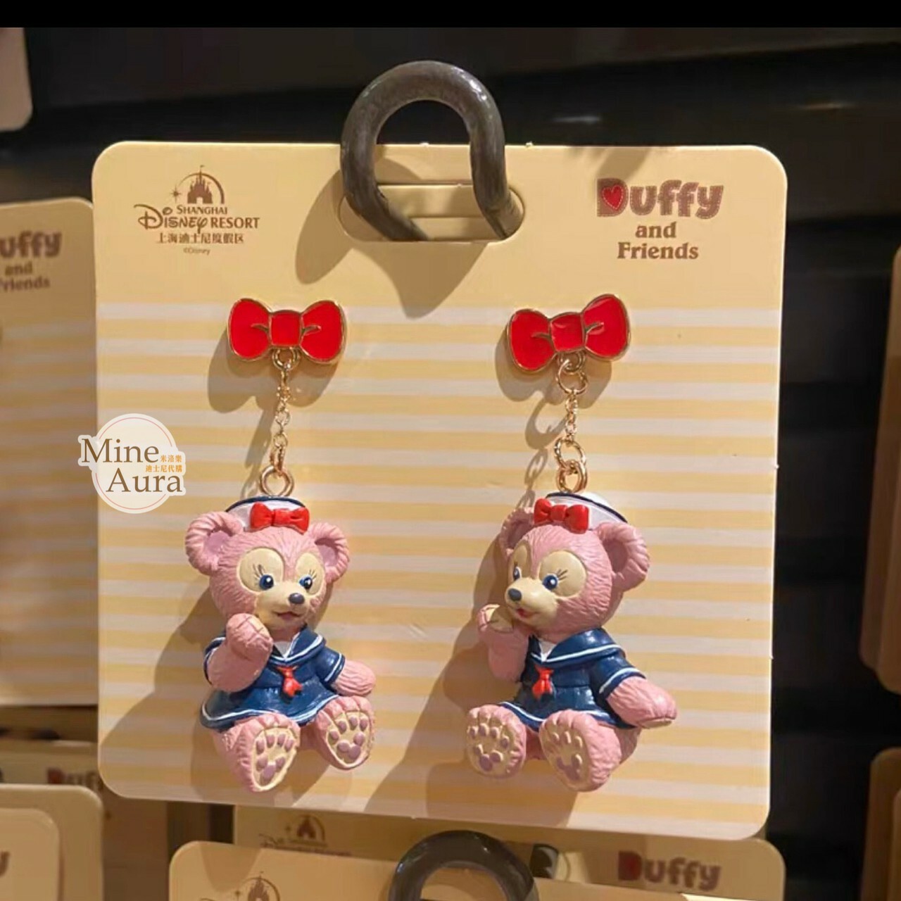 雪莉玫 ShellieMay 立體坐姿 造型 耳環 -上海迪士尼樂園