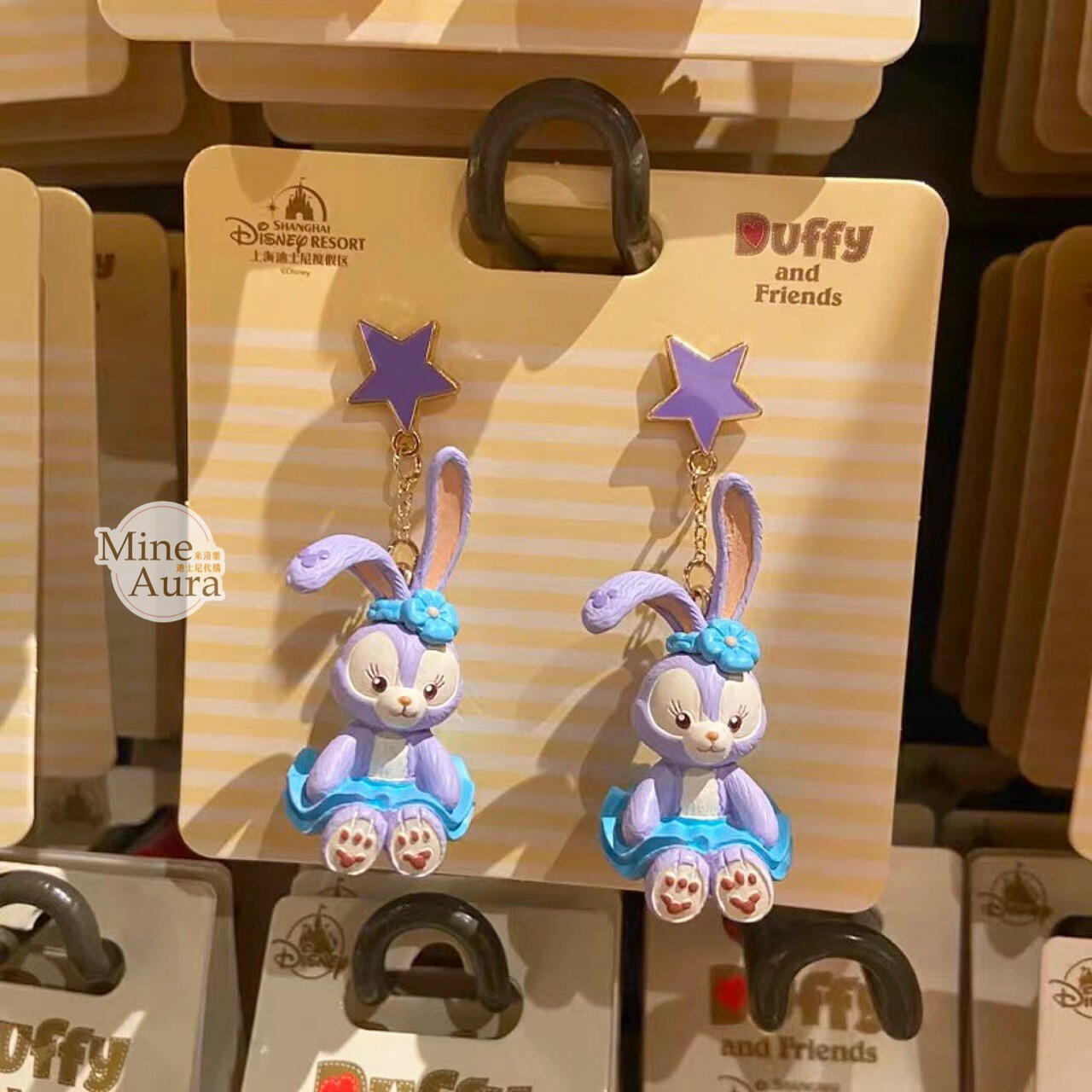 史黛拉露 星黛露 StellaLou 立體坐姿 造型 耳環 -上海迪士尼樂園