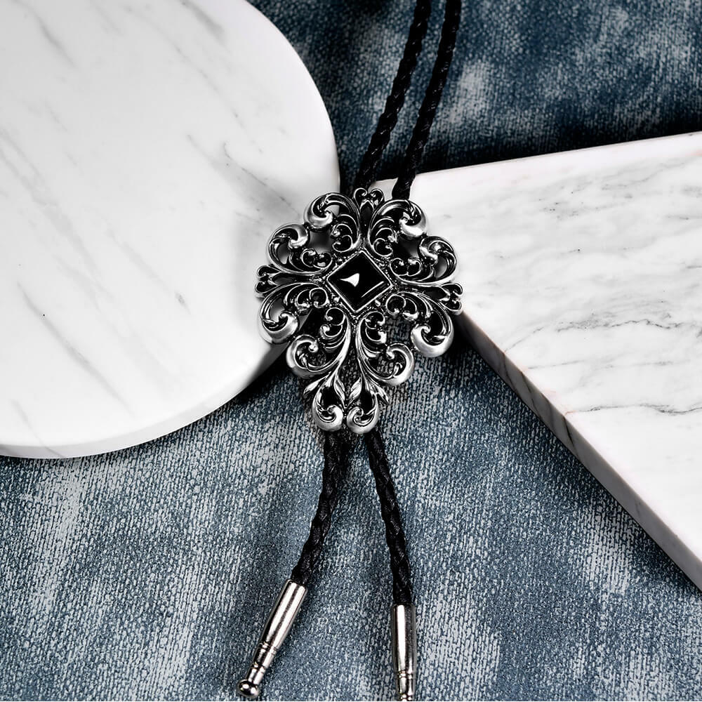 典雅捲紋系列保羅領帶/BoloTie/美式領帶－快速出貨